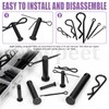 Swpeet 67Pcs 5 Sizes Clevis Pins with Cotter Pin Assortment