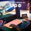 GLB Wireless Keyboard and Mouse Combo, RGB Backlit Rechargeable Full-Size
