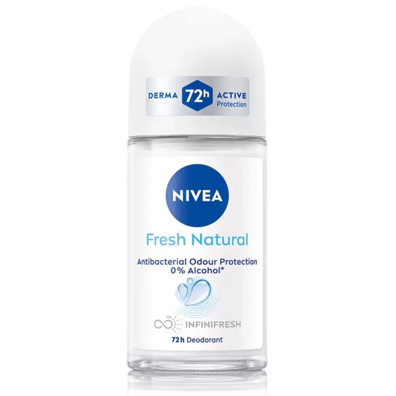 NIVEA 3 PK NIVEA Fresh Natural Roll-On Deodorant 72H Anti