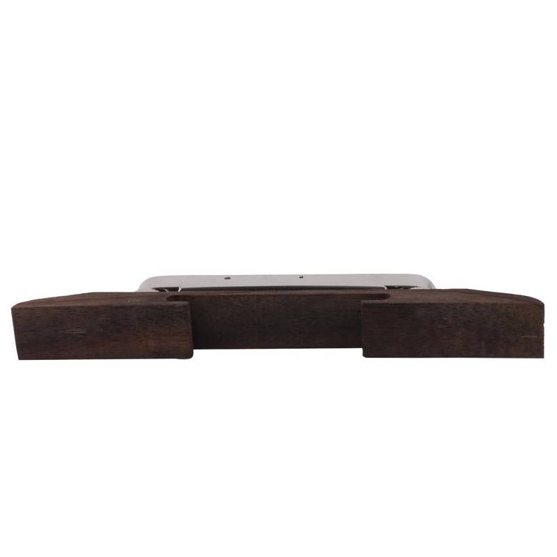 Yibuy 15mm Wide Chrome Rosewood Jazz Acoustic Guitar Bridge with