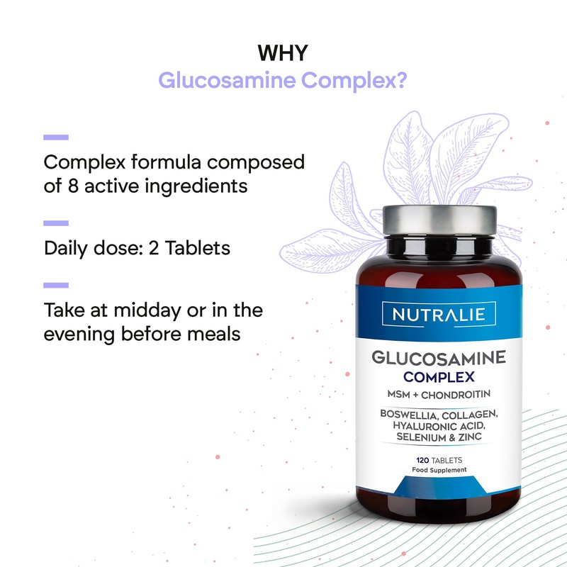 Glucosamine and Chondroitin MSM, Collagen, Hyaluronic Acid, Boswellia, Selenium and