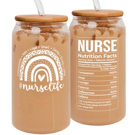Nurse Gifts for Women - Nurses Christmas Gifts, Nurse Appreciation Gifts - Gifts for Nurses Women, Nursing Gifts, New Nurse, Nurses Gifts - RN Gifts for Nurses, Gifts for Nurses - 20 Oz Cup Can Glass