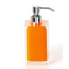 Gedy Bathroom Soap Dispenser, Resin, Orange, 16.2 x 7 x