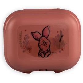 Tupperware To Go Mini Twin Pink Winnie the Pooh Piglet Pig Size 1 Lunch Box Twin School Nursery