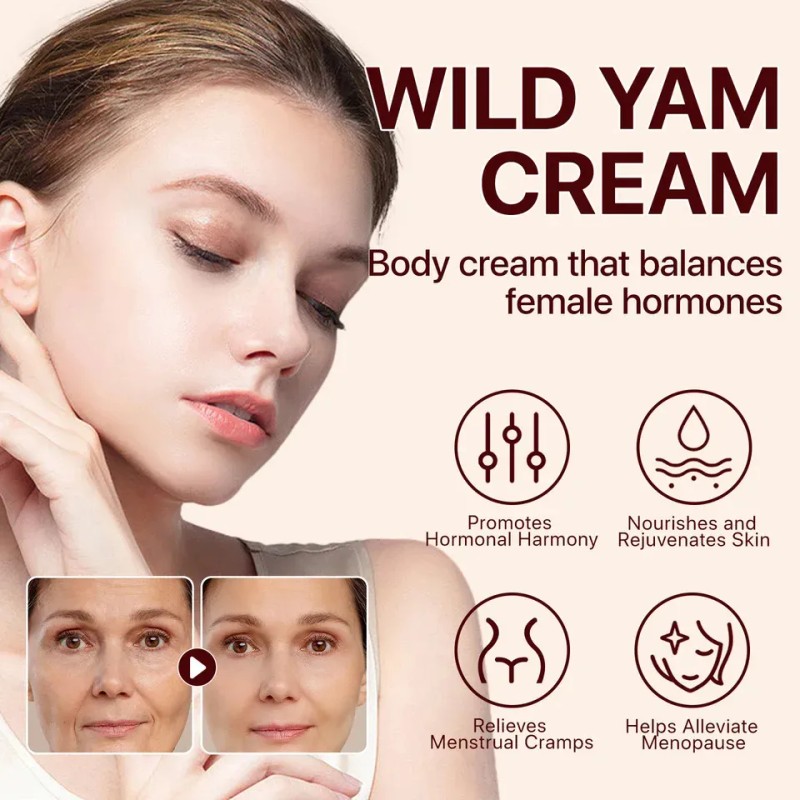 Crema Apoyo Hormonal Cuidado Femenino Natural Ñame Y Aceites