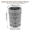 Wicker Trash Can Woven Water Hyacinth Wicker Waste Basket Small