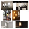 Voguad Frosted Glass Lamp Shade Replacement Crackle Texture, 1 5/8