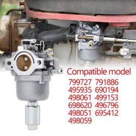 D105 Carburetor Compatible with John Deere D110 D100 LA125 LA115 E110 Lawn Tractor - Carburetor for 17.5hp, 19.5hp, 21hp Briggs & Stratton Engine Lawn Tractors