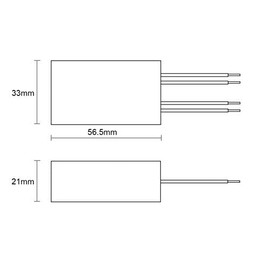 Wirenco 12V, Class 2, 60W No-Load Electronic Transformer for LED, Incandescent, Halogen Bulbs