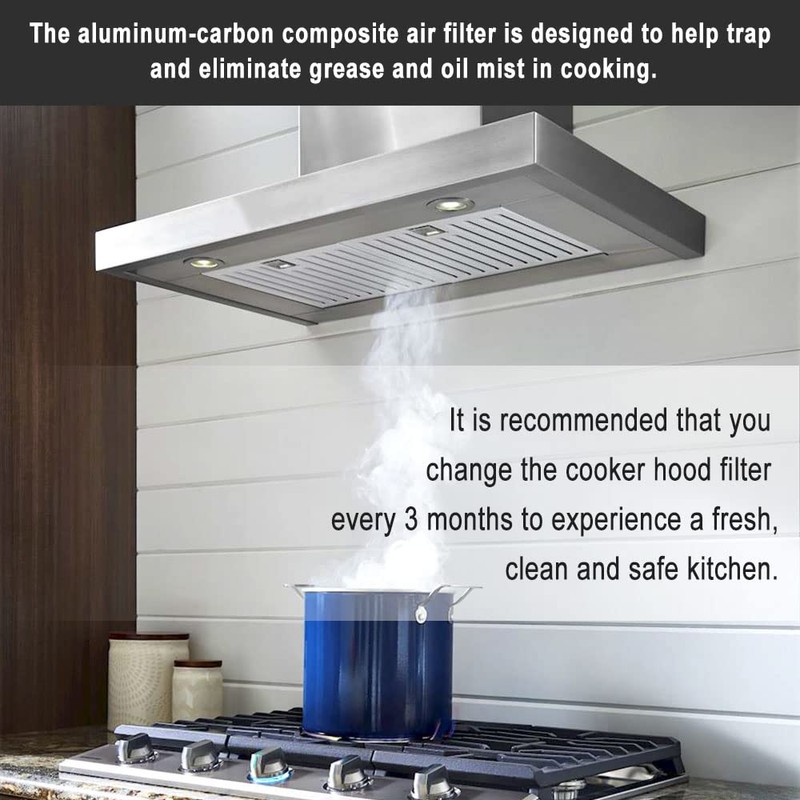 97007696 Range Hood Filter Charcoal Odour Filter for Range vent