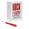 Red Rock Candy Sugar Sticks - Strawberry Flavored - 24