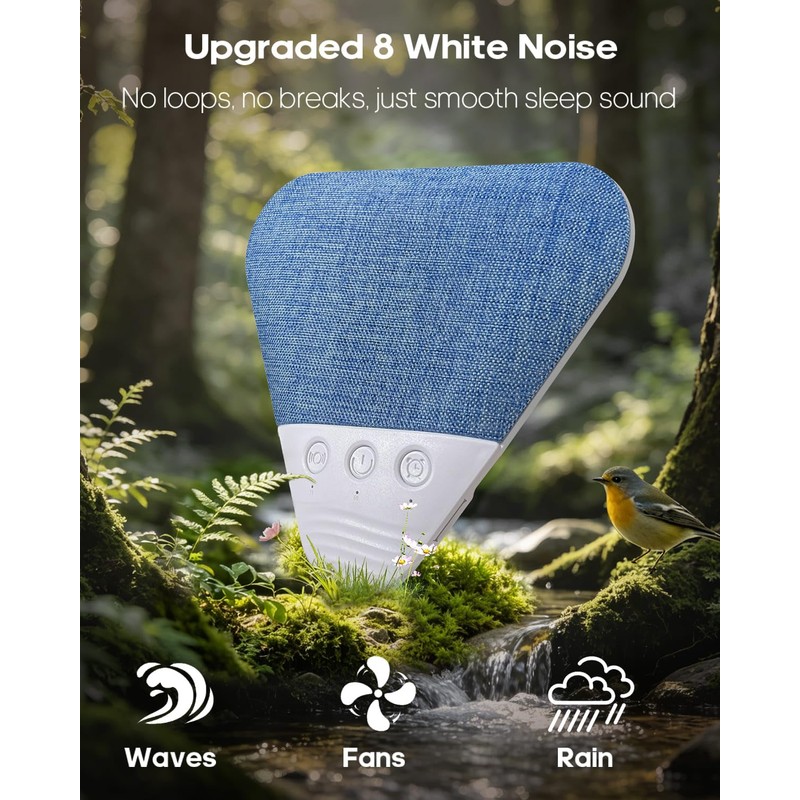 LENRUE Under Pillow Speaker for Sleeping, All New White Noise