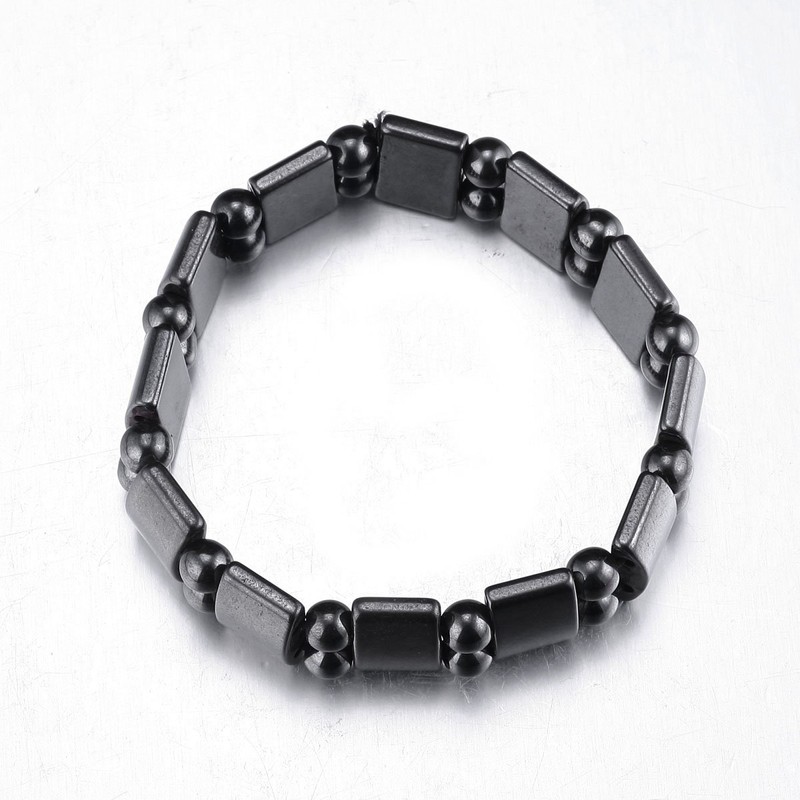 VIKI LYNN 2 Pcs Hematite Magnetic Bracelets for Women and