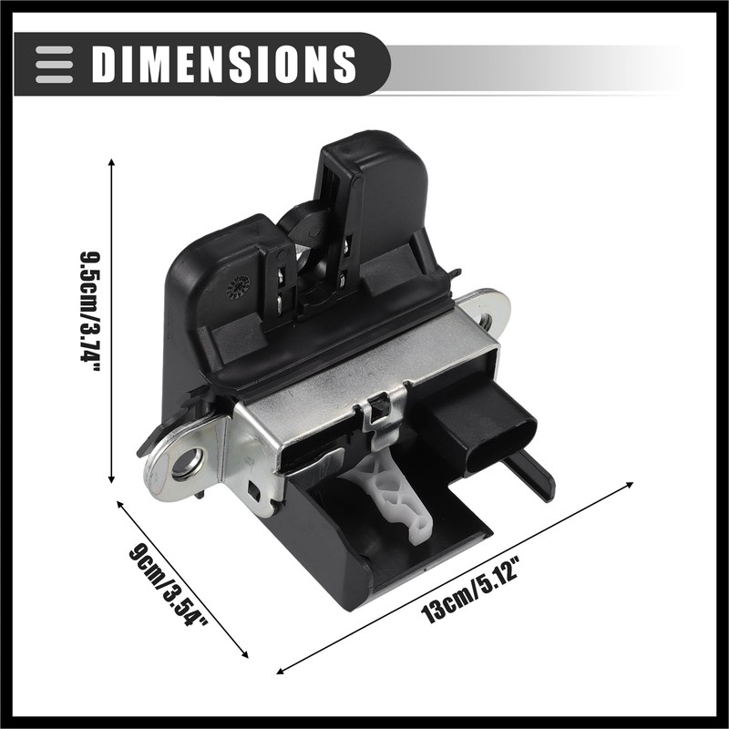 Hihaha Rear Door Liftgate Tailgate Lock Trunk Latch Actuator, for