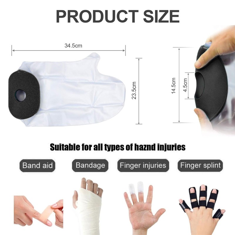 BelleVive Hand Cast Cover, Waterproof Hand Cover for Shower After