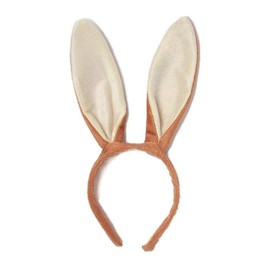 Brown Bendable Long Rabbit Ears Alice Hair Band Headband Fancy Dress