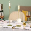 Gold Candle Holders, Set of 6 Gold Candlestick Holders Taper