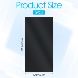 6 Sheet LED Light Blocking Stickers, 4 x 8 Inch Light Dimming Stickers for Electronics, LED Covers Blackout Filters Self-Adhesive Dimming Sheets (50%, Black)