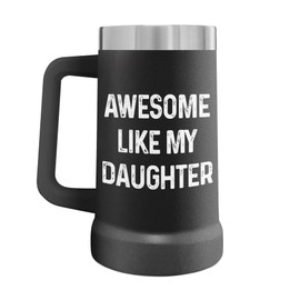 Father's Day Gifts for Dad from Daughter, Son, Kids - Father's Day Gifts from Daughter, Son - Dad Gifts for Fathers Day - Present for Dad, Dad Birthday Gift, Birthday Gifts for Dad Beer Stein 24oz