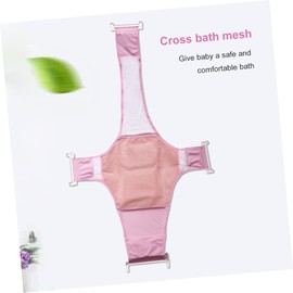 Kisangel Bathing Network Bathtub Bath Mesh Bathtub Seat Net Bath Net Support Sling Tub Hammock Pink