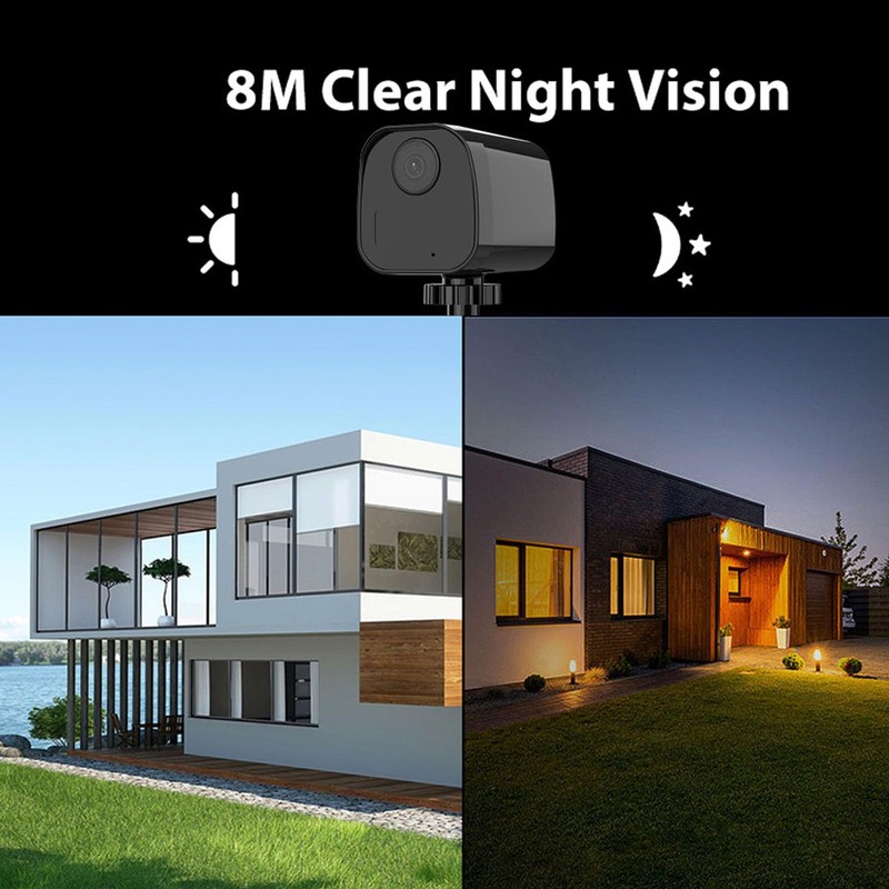 Security Camera, 1080P Camera Features Motion Detection NightVision 120° Wide