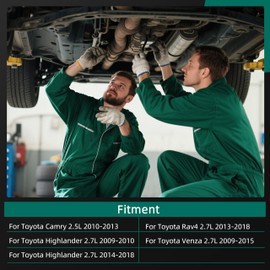 Transmission Oil Pan+Automatic Transmission Filter with Gasket, for Toyota Camry 10-13, for Highlander 09-10/14-18, for Rav4 13-18, for Venza 09-15, 2.5/2.7L, 35106-0R010 35330-73010