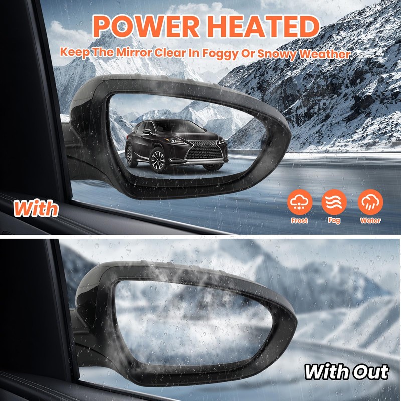 MOFOAP Passenger Side Mirror Compatible with 2014 2015 Kia Optima