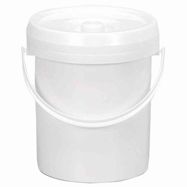 LOCKWEILER 2643/07 Nappy-Pail With Lid, 7 Litres Diameter 23 cm White