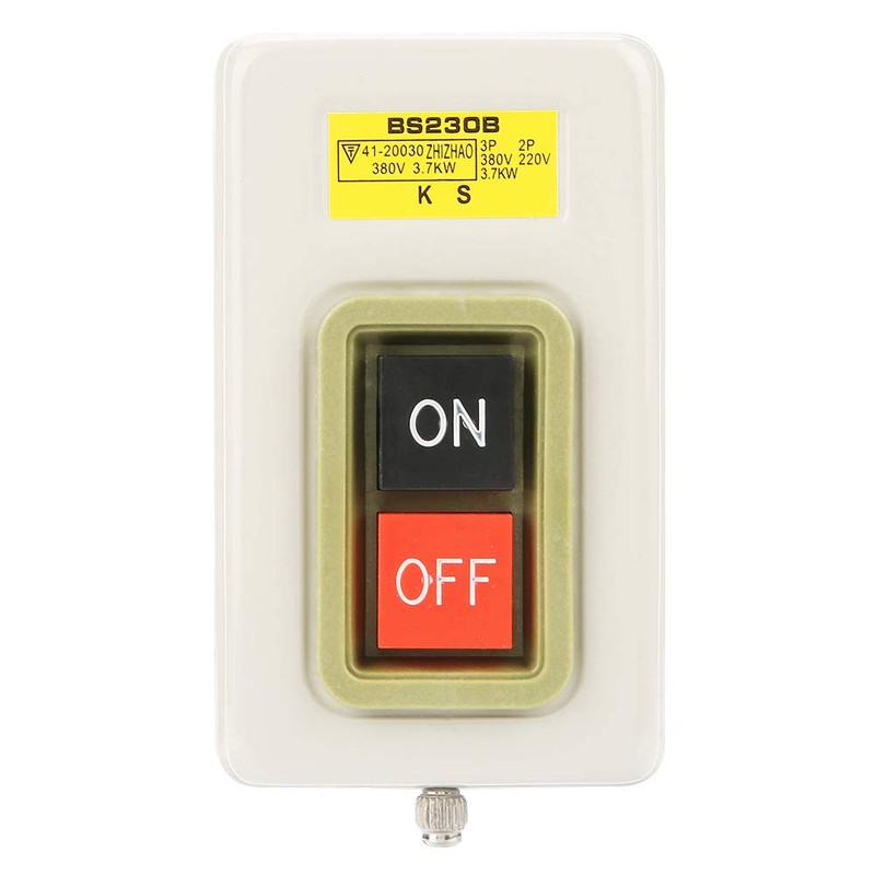 On Off Push Button Switch AC 380V 3.7kW BS230B Self