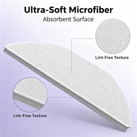 Mop Pads Compatible with Bissell FlexClean FurForce Robot-6 Pcs