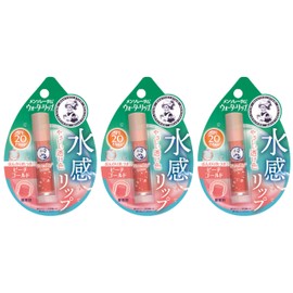 Mentholatum Water Lip, Peach Gold (slightly colored) x 3, Fragrance Free