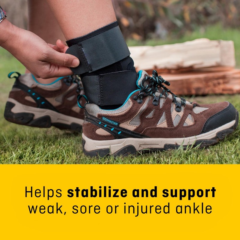 FUTURO Performance Ankle Stabilizer, Adjustable, Black (20.3 - 25.4 cm)