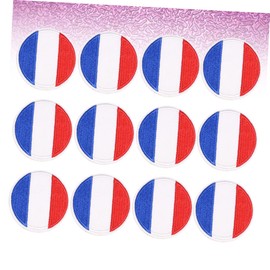 KONTONTY Flag Cloth Stickers Pcs Round Patches Embroidery DIY Patches Fashion Design for Skirts Jeans