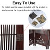 6Pcs Small Furniture Folding Screen Hinges, Folding Flap Hinges Retro