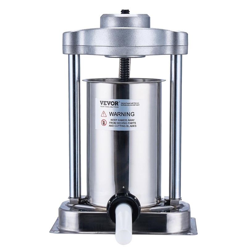 VEVOR Manual Sausage Stuffer, 2 L / 5 LBS Vertical