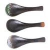 BIUDECO 3pcs Japanese Style Ceramic Serving Spoon Kitchen Tool for