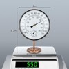 6’’ Outdoor Thermometer Hygrometer - Solid Brass Analog Temperature Gauge