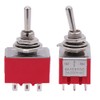 Twidec/4Pcs Mini Toggle Switch 3PDT 3 Position 9 Pins ON/OFF/ON