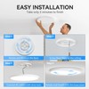 WKONCLDY 6PACK 3200lm LED Flush Mount Ceiling Light, Super Slim