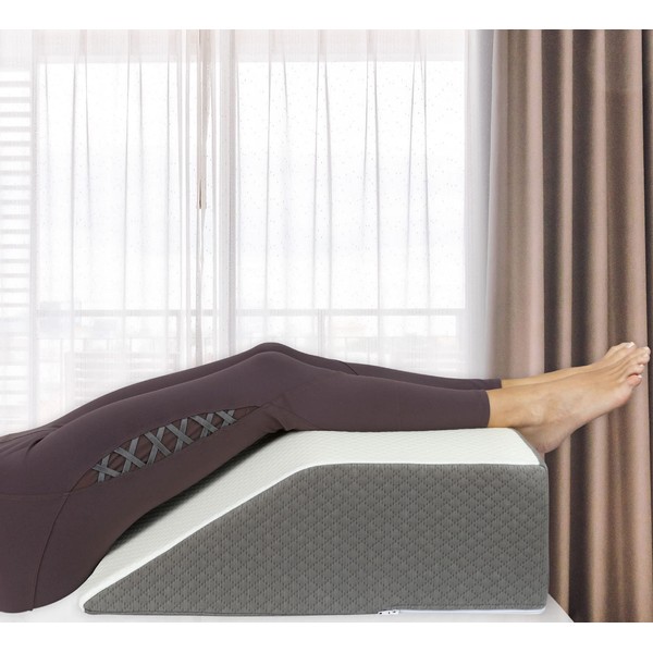 Kӧlbs Leg Elevation Pillow | Chic Jacquard Cover | Bed Wedge Pillow | Knee Pillow Leg Pillow | Wedge Pillow for Legs | Leg, Knee, Ankle Elevation Post Surgery