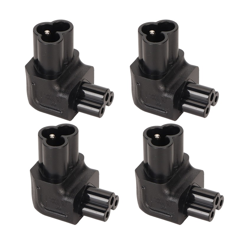 4PCS IEC320 C6 to IEC320 C5 Power Adapter Plug and