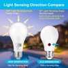 Qualilux Dusk to Dawn Light Bulbs 850LM, 60W Equivalent, Soft