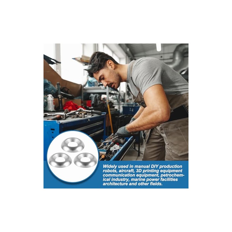 200 Qty #8 Countersunk Finish Washers 304 Stainless Steel Finishing