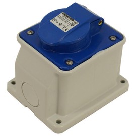 Garage Hook Up Socket - 16Amp - Waterproof IP44 - Caravan / Motorhome / Industrial