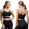 Cloeey Future Brasier Deportivo para Mujer, Negro y Café (MX/US,