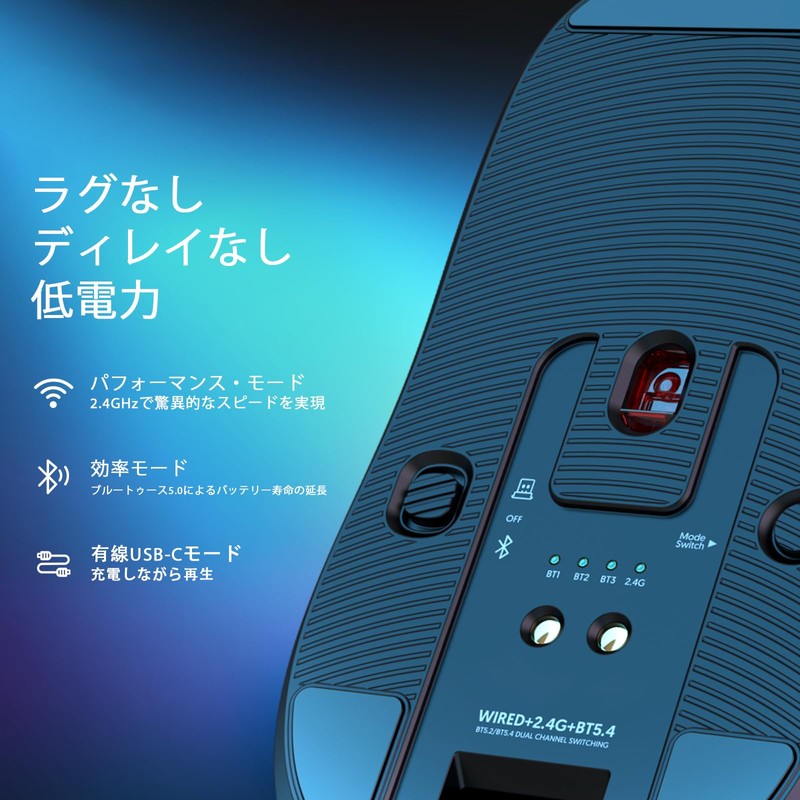 A.JAZZ x ATTACK SHARK X6 Gaming Mouse, Wireless, Lightweight, 49g