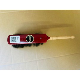 30 cm Natural Horsehair Precision Cleaning Brush – 6-Row Soft Bristle Masonry & Indoor Dust Removal Tool with Ergonomic Wooden Handle