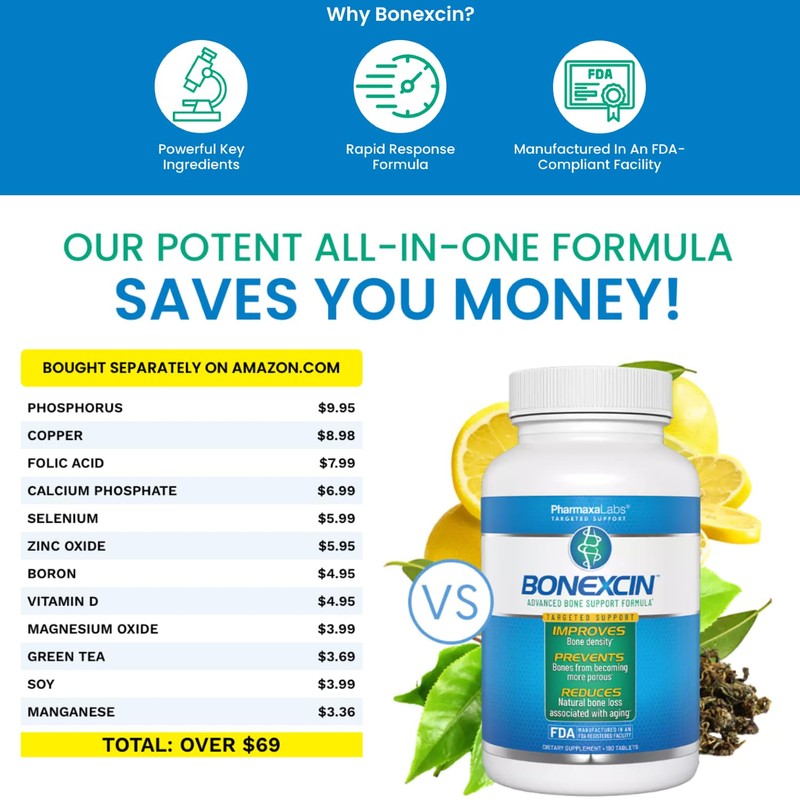 Bonexcin Advanced Bone Strength Formula | Targeted Bone Support for