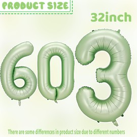 Yiran Number 21 Balloons Giant 32 Inch, Olive Green Foil Mylar Helium Balloons, 21st Birthday Decor for Women Birthday Party Anniversary Business Decorations Supplies