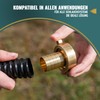 Poppstar Hose Connector 1 1/4 Inch Brass (Including Union Nut